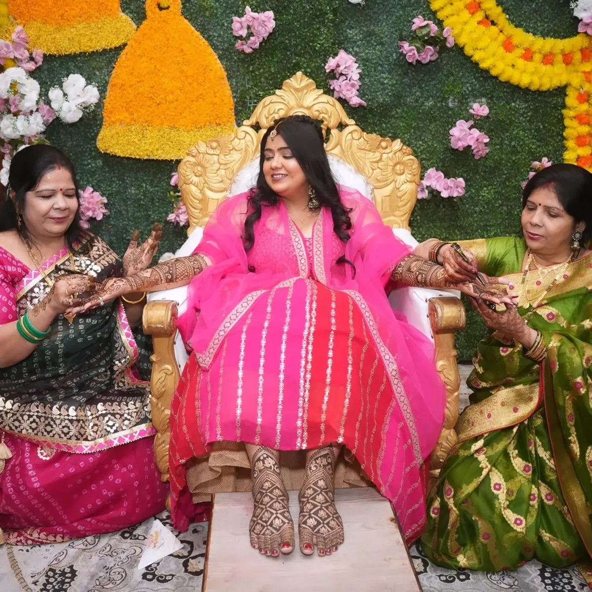 Royal Mehendi Ceremony Look